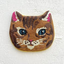 NathalieLete ナタリーレテ Nathalie Lete Embroidered cat face pouch Maya フェイスポーチ 510881