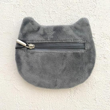 NathalieLete ナタリーレテ Nathalie Lete Embroidered cat face pouch Gray catフェイスポーチ 510882