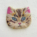 NathalieLete ナタリーレテ Nathalie Lete Embroidered cat face pouch Blue eye フェイスポーチ 510883
