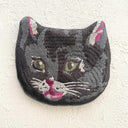 NathalieLete ナタリーレテ Nathalie Lete Embroidered cat face pouch Black cat フェイスポーチ 510884