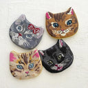 NathalieLete ナタリーレテ Nathalie Lete Embroidered cat face pouch Black cat フェイスポーチ 510884