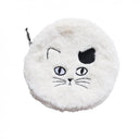 松尾ミユキ Matsuo Miyuki Fluffy Circular Pouch Cat-Ivory ファーポーチ 110853