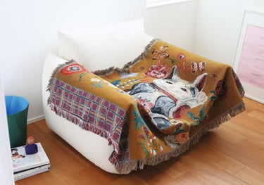 NathalieLete ナタリーレテ Nathalie Lete Tapestry rug Lucky cat タペストリーラグ 510972