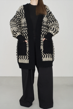 WONDER FULL LIFE ワンダーフルライフ WONDER FULL LIFE×TAKt HAND KNIT ivory×black WFL24-S05-10-2 KNIT＃10 men