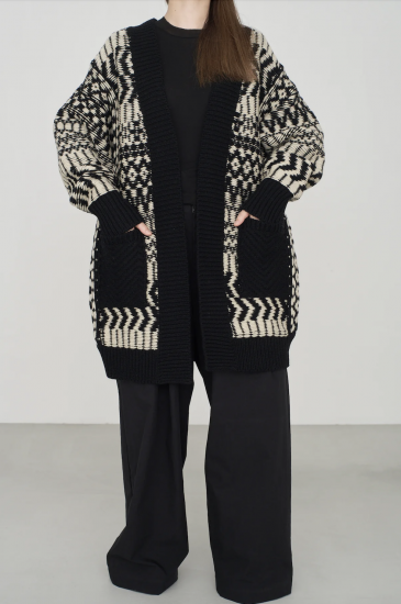 WONDER FULL LIFE ワンダーフルライフ WONDER FULL LIFE×TAKt HAND KNIT ivory×black WFL24-S05-10-2 KNIT＃10 men