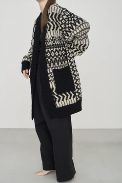 WONDER FULL LIFE ワンダーフルライフ WONDER FULL LIFE×TAKt HAND KNIT ivory×black WFL24-S05-10-2 KNIT＃10 men
