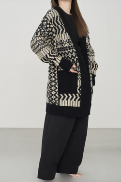 WONDER FULL LIFE ワンダーフルライフ WONDER FULL LIFE×TAKt HAND KNIT ivory×black WFL24-S05-10-2 KNIT＃10 men