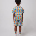 ★DROP2★2025SS★BOBOCHOSES ボボショーズ Multicolor Bobo Choses all over woven shirt B125AC128