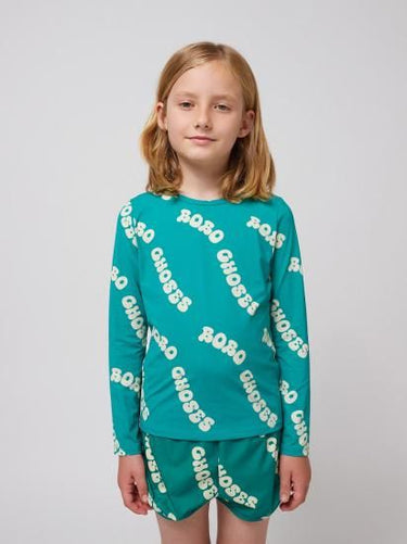 ★DROP2★2025SS★BOBOCHOSES ボボショーズ Wavy Bobo Choses all over swim T-shirt B125AC111