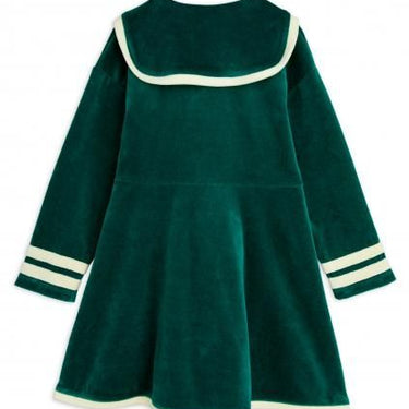 ★PRE 2025SS collection★mini rodini ミニロディーニ Sailor velour ls dress Green