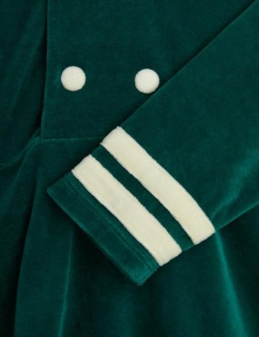 ★PRE 2025SS collection★mini rodini ミニロディーニ Sailor velour ls dress Green