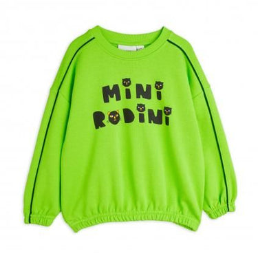 ★PRE 2025SS collection★mini rodini ミニロディーニ Mini Rodini cats sp sweatshirt Green
