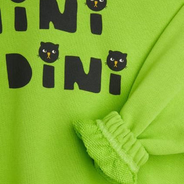 ★PRE 2025SS collection★mini rodini ミニロディーニ Mini Rodini cats sp sweatshirt Green