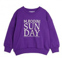 ★PRE 2025SS collection★mini rodini ミニロディーニ Sunday emb sweatshirt Purple