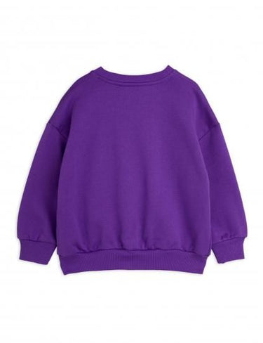 ★PRE 2025SS collection★mini rodini ミニロディーニ Sunday emb sweatshirt Purple