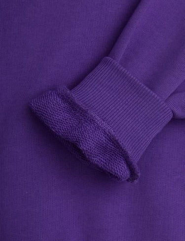 ★PRE 2025SS collection★mini rodini ミニロディーニ Sunday emb sweatshirt Purple