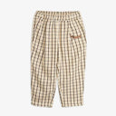 ★Chapter1★2025SS★mini rodini ミニロディーニ Gingham yd woven elastic trousers Beige