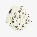 ★Chapter2★2025SS★mini rodini ミニロディーニ Note aop muslin body White