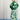 ★Chapter2★2025SS★mini rodini ミニロディーニ Blue roses aop trousers Green