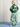 ★Chapter2★2025SS★mini rodini ミニロディーニ Blue roses aop trousers Green