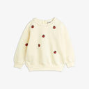 ★Chapter2★2025SS★mini rodini ミニロディーニ Ladybugs emb lace sweatshirt Offwhite