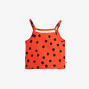 ★Chapter2★2025SS★mini rodini ミニロディーニ Dots aop lace tank Red