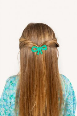 ★DROP1★2025SS★tinycottons タイニーコットンズ BOW BIG CLIP emerald SS25-432