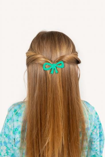 ★DROP1★2025SS★tinycottons タイニーコットンズ BOW BIG CLIP emerald SS25-432
