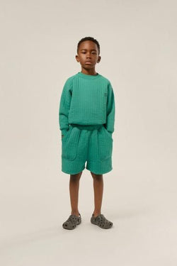 ★2025SS★The Campamento カンパメント GREEN PADDED KIDS SHORTS GREEN TC-SS25-84