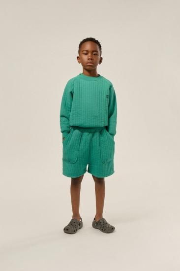 ★2025SS★The Campamento カンパメント GREEN PADDED KIDS SHORTS GREEN TC-SS25-84