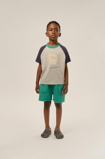 ★2025SS★The Campamento カンパメント GREEN PADDED KIDS SHORTS GREEN TC-SS25-84