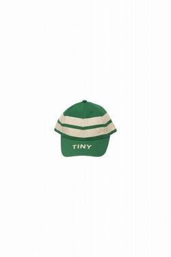 ★DROP2★2025SS★tinycottons タイニーコットンズ STRIPES CAP dark emerald SS25-411
