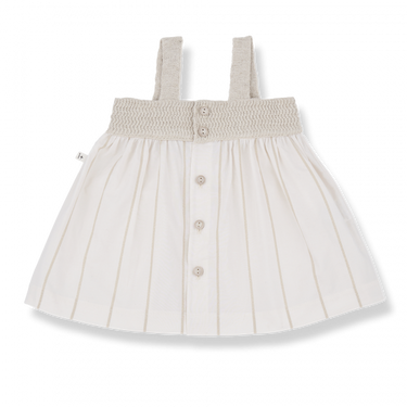 ★2025SS★1+in the family ワンモアインザ・ファミリー ANETTA dress + bloomer off-white #476413241