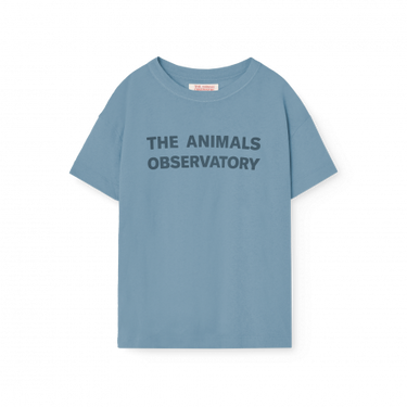★BASIC★The Animals Observatory ORION KID T-SHIRT Blue S25110_022_BG