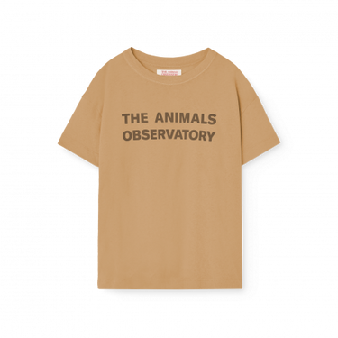★BASIC★The Animals Observatory ORION KID T-SHIRT Tan S25110_055_BG