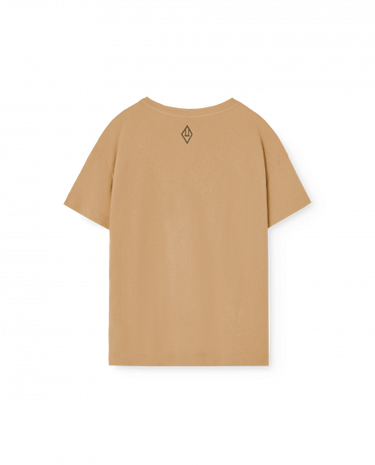 ★BASIC★The Animals Observatory ORION KID T-SHIRT Tan S25110_055_BG
