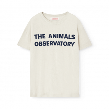 ★BASIC★The Animals Observatory ORION KID T-SHIRT White Mouth S25110_221_BG