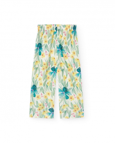 ★2025SS★The Animals Observatory ANTELOPE KID PANTS White S25074_221_AT