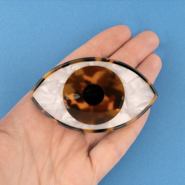 Coucou Suzette ククシュゼット Eye Hair Claw - Brown アイヘアクリップ ブラウン