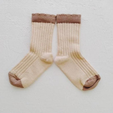 ★2025SS★MABLI マブリ FRILL SHORT SOCKS ENOKI/PORTOBELLO MAB677