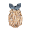 ★2025SS★Hello Lupo ハロールポ Nami Baby Tuta LINEN GREY/APRICOT