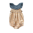 ★2025SS★Hello Lupo ハロールポ Nami Baby Tuta LINEN GREY/APRICOT
