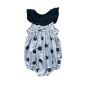 ★2025SS★Hello Lupo ハロールポ Nami Baby Tuta LINEN NAVY/BLUE CANDY