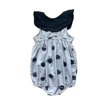 ★2025SS★Hello Lupo ハロールポ Nami Baby Tuta LINEN NAVY/BLUE CANDY