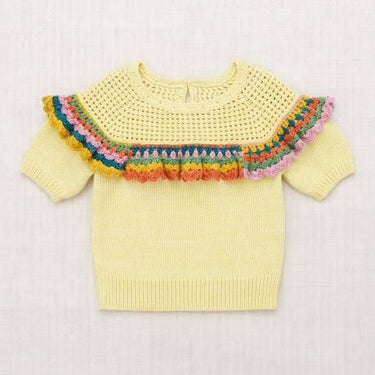 ★DROP1★2025SS★Misha & Puff ミーシャアンドパフ Crochet Joya Top Vintage Yellow K1020S25-773