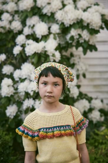 ★DROP1★2025SS★Misha & Puff ミーシャアンドパフ Crochet Joya Top Vintage Yellow K1020S25-773