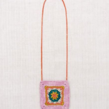 ★DROP1★2025SS★Misha & Puff ミーシャアンドパフ Crochet Afghan Bag Gamberetto K1028S25-667-OSS