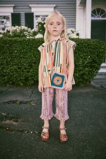 ★DROP1★2025SS★Misha & Puff ミーシャアンドパフ Crochet Afghan Bag Gamberetto K1028S25-667-OSS