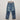 ★入荷済み★MARET マレ セルビッチデニムダメージクラフトロングパンツ BLUE M25P43