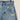 ★入荷済み★MARET マレ セルビッチデニムダメージクラフトロングパンツ BLUE M25P43